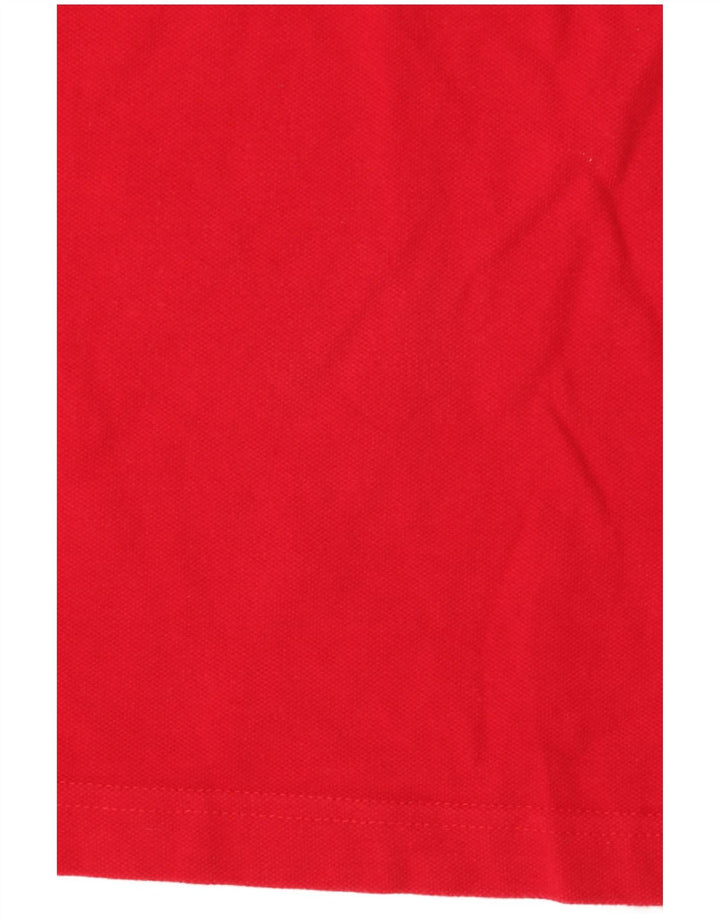 Crew Clothing Polo da uomo grande in cotone rosso