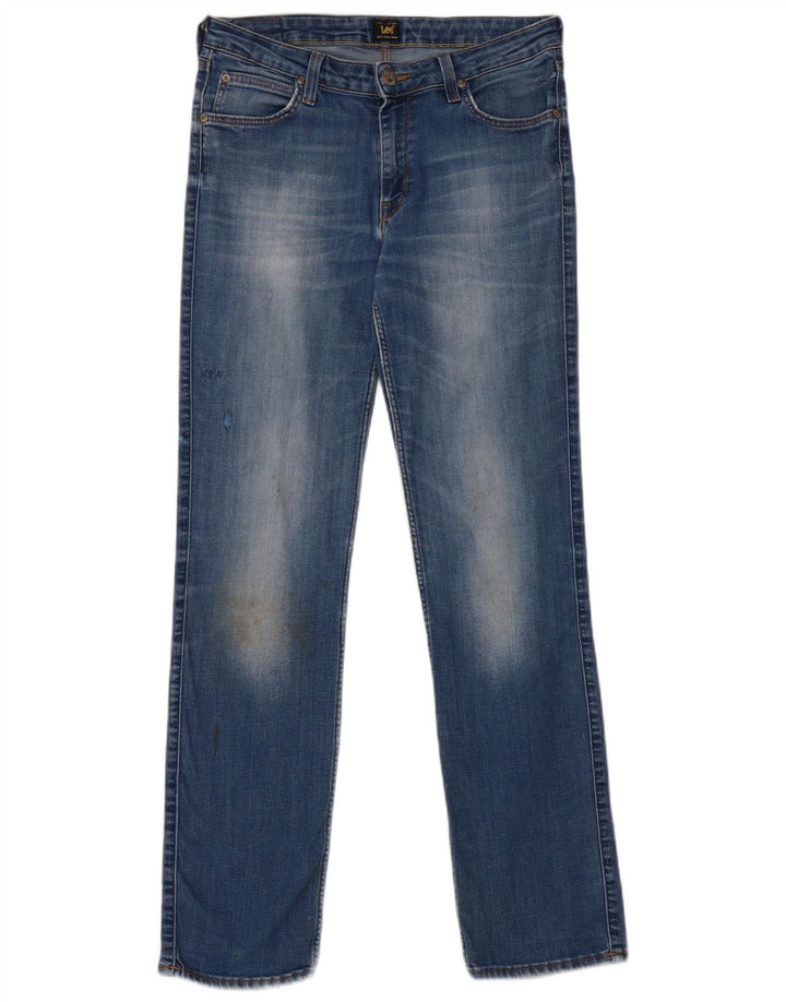 Jeans dritti Marion da donna Lee W30 L31 cotone blu