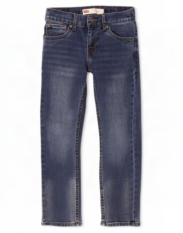 Levi's Ragazzi 511 Jeans Slim 7-8 anni W24 L22 Cotone Blu