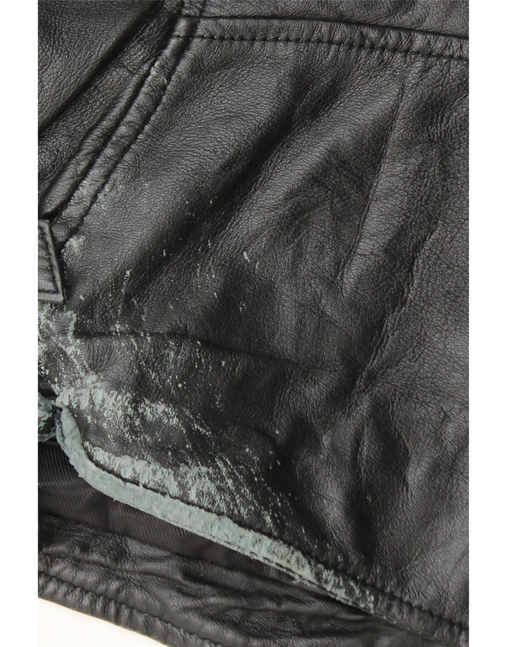 Giacca Biker Pelle Uomo Conbipel IT 54 XL Pelle Nera