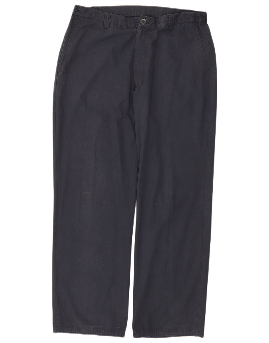 Pantaloni chino dritti da fine settimana da uomo Farah W34 L29 poliestere blu navy