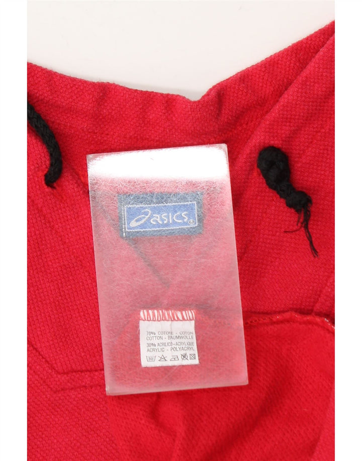 Asics - Top grafico oversize da uomo, manica lunga, 2XL, cotone color block rosa