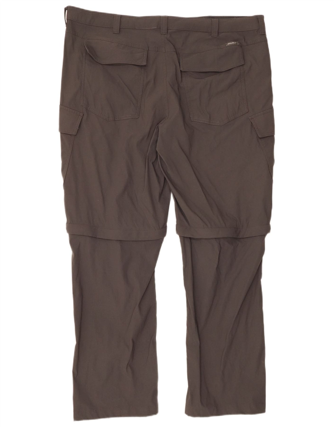 EDDIE BAUER Pantaloni cargo dritti da uomo W40 L30 Nylon grigio
