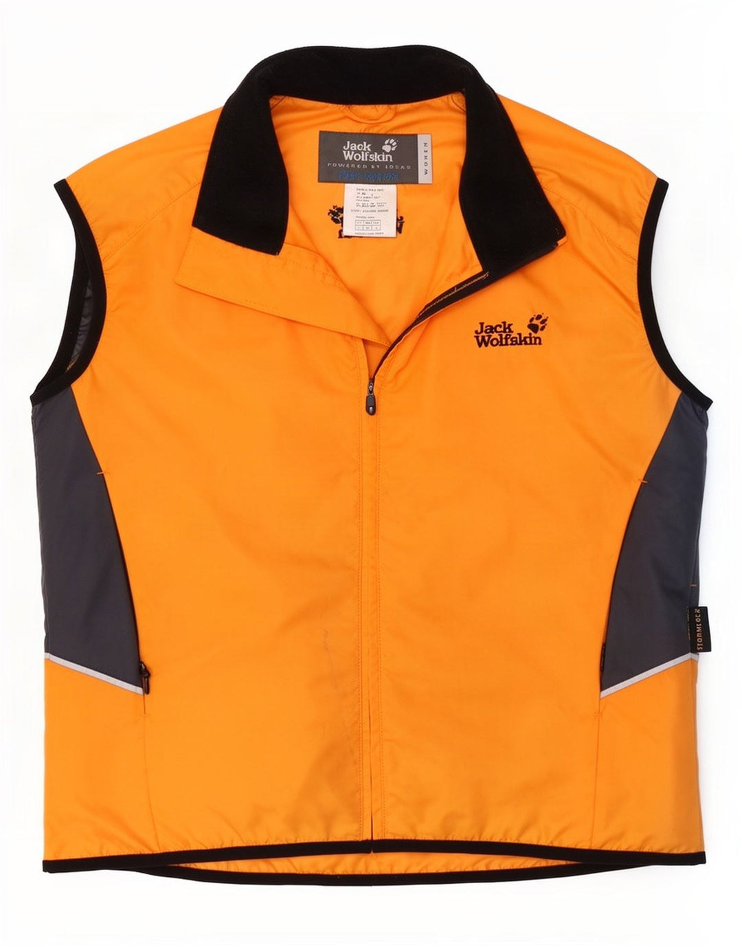 Gilet da uomo Jack Wolfskin UK 40 Large Arancione Colourblock Poliestere