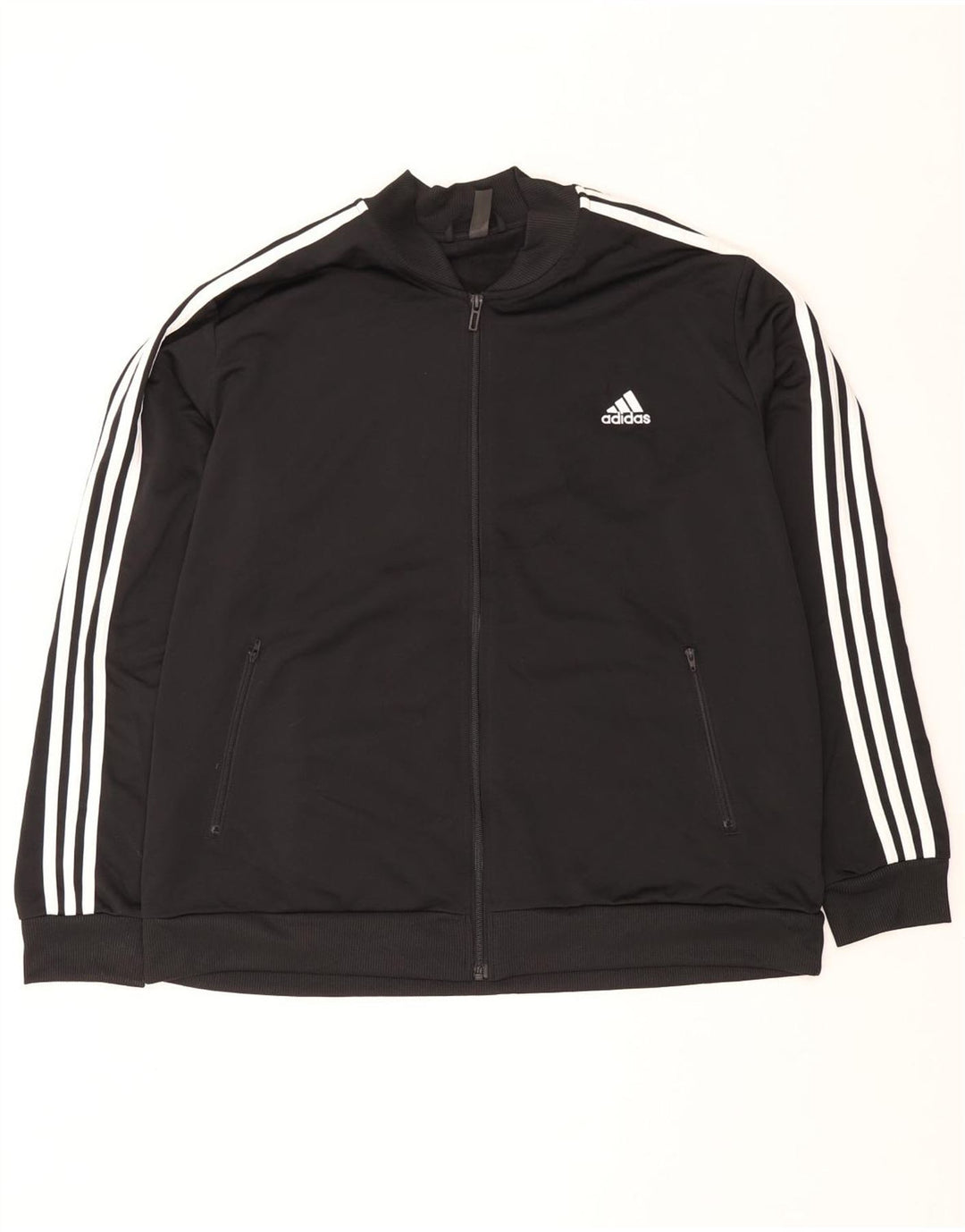 Giacca da tuta da donna Adidas UK 24/26 2XL poliestere nero