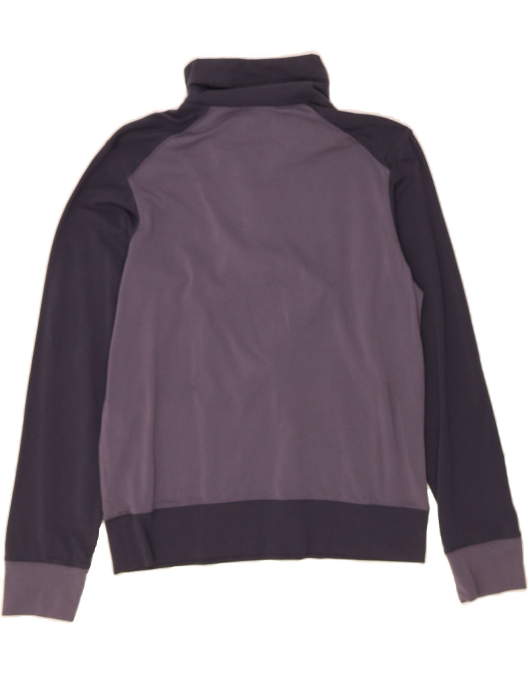 ADIDAS Womens Pullover Tracksuit Top UK 12 Medium  Navy Blue Colourblock Vintage Adidas and Second-Hand Adidas from Messina Hembry 