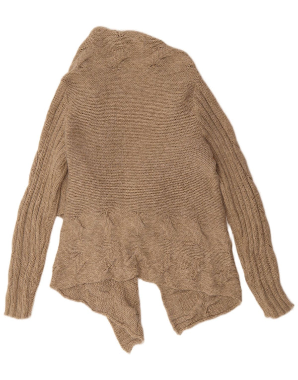 Maglione cardigan aperto da donna Oasis UK 14 Acrilico beige medio