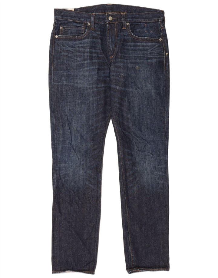 Jeans slim da uomo J. Crew W33 L32 cotone blu navy