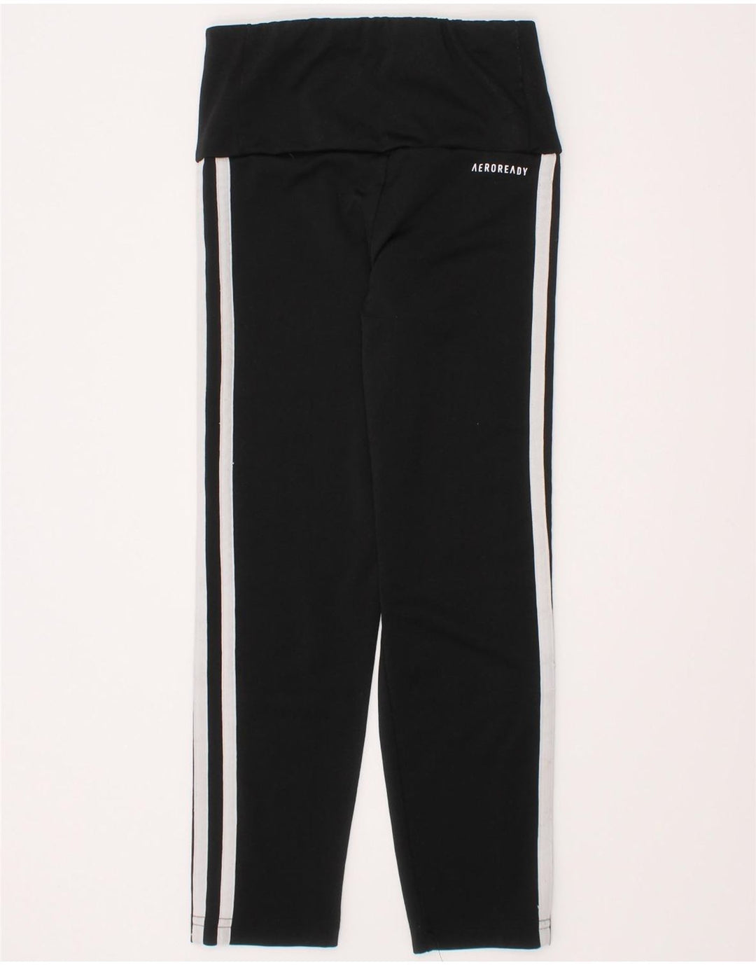 Leggings ADIDAS Aeroready per ragazze 7-8 anni in poliestere nero