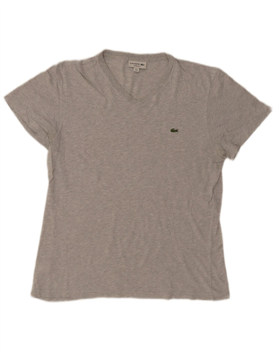 T-shirt da uomo vestibilità regolare Lacoste taglia 4 in cotone grigio medio