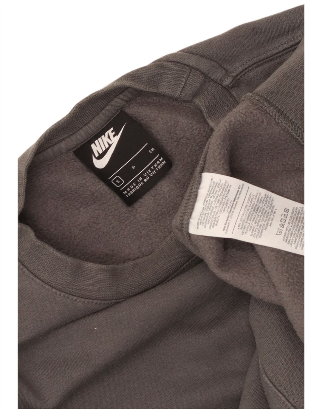 Felpa Nike Uomo Maglione Small Grigio Cotone