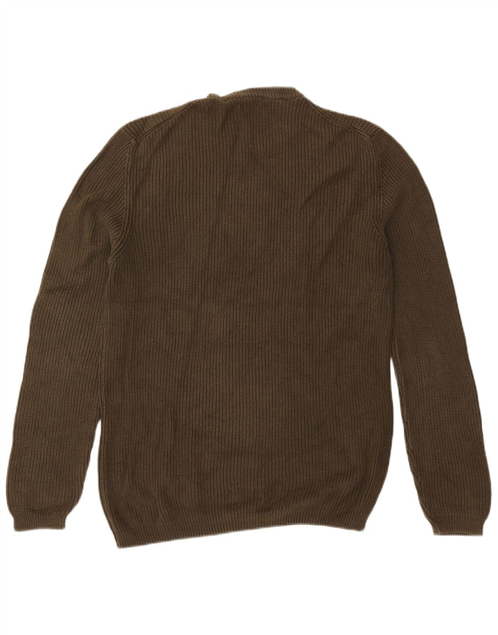 Maglione maglione girocollo da uomo Zara XL in cotone kaki