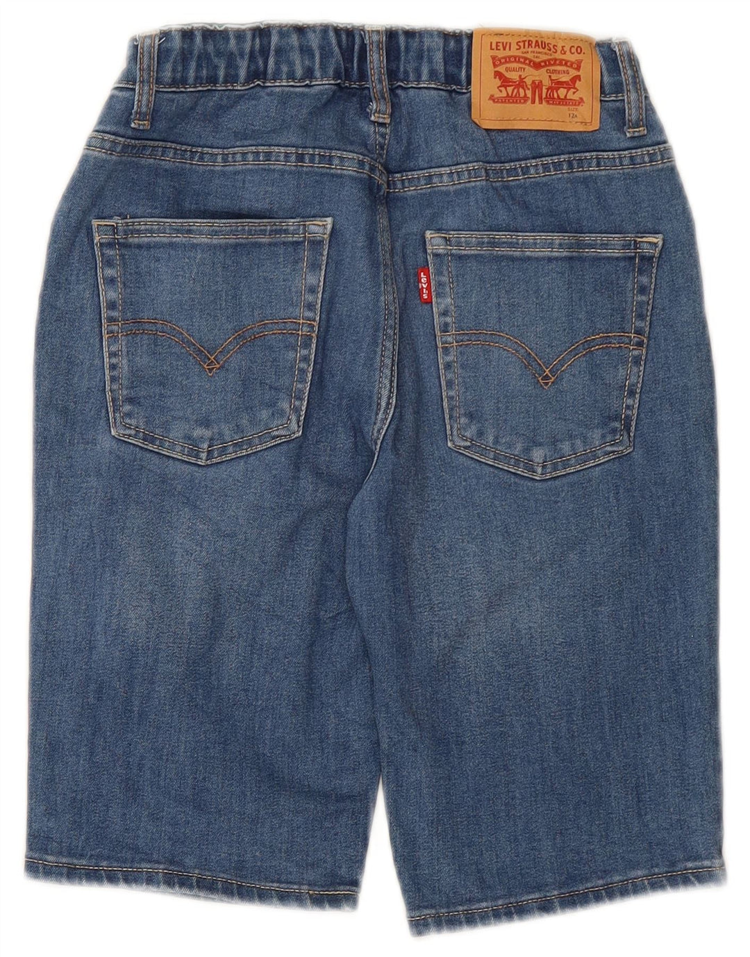 Pantaloncini di jeans LEVI'S per ragazzi 11-12 anni W24 Blu Cotone