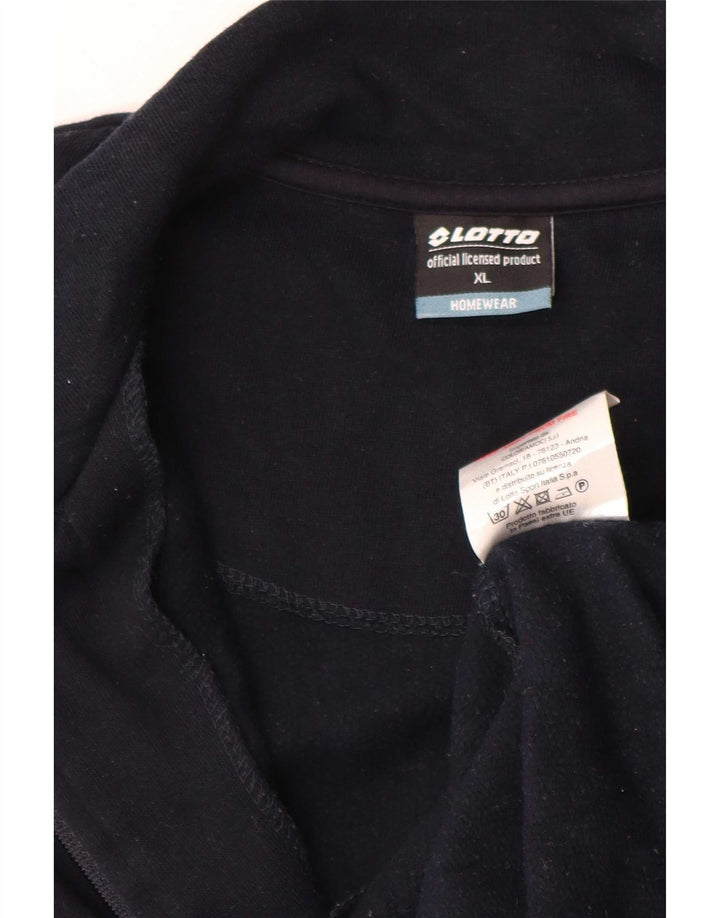 Giacca da ginnastica da uomo Lotto XL in cotone blu navy