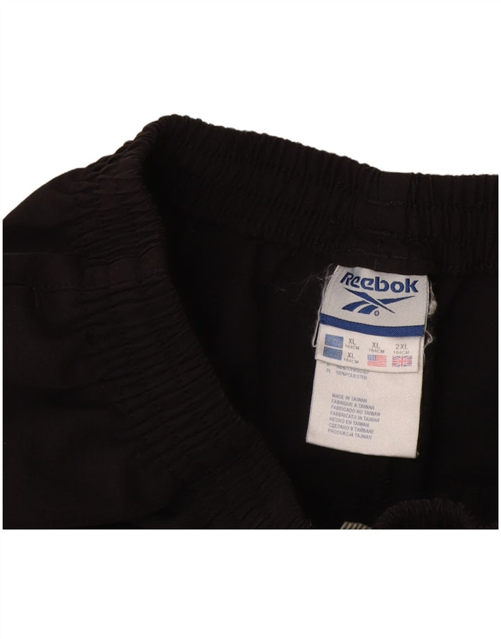Pantaloncini sportivi Reebok da donna 2XL neri in poliestere
