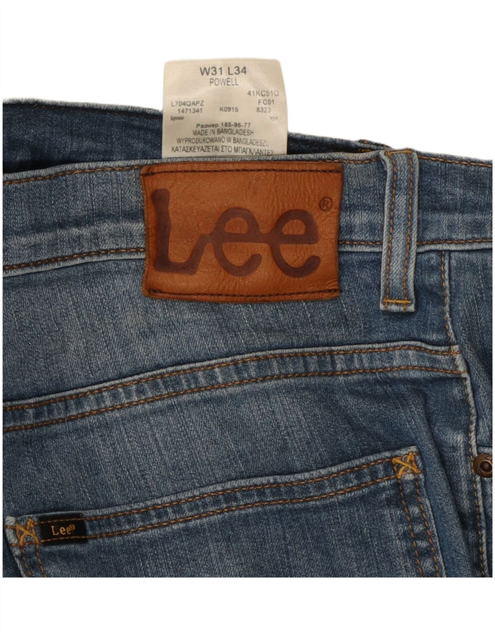 Jeans dritti da uomo LEE Powell W31 L30 in cotone blu