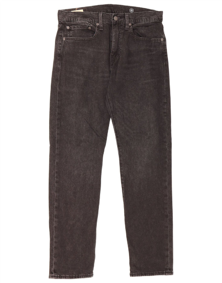 Levi's Uomo 502 Jeans affusolati W31 L32 Cotone Nero