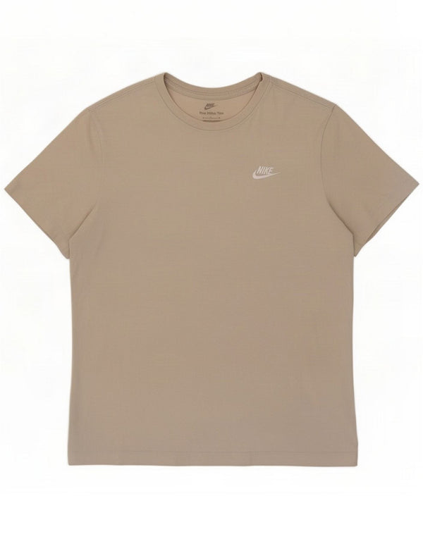 T-shirt da uomo Nike Top in cotone beige medio