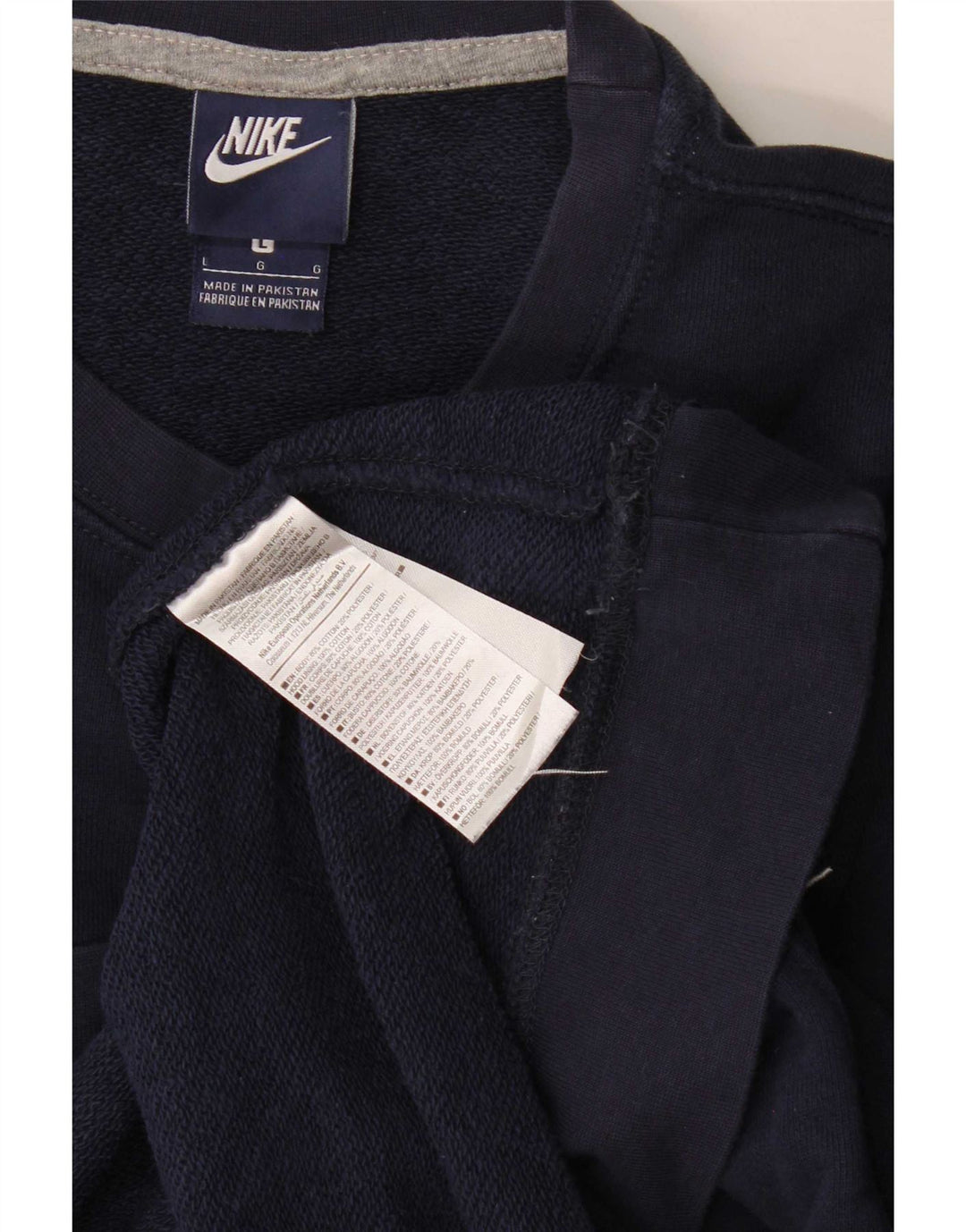 Felpa da uomo Nike Maglione grande in cotone blu navy