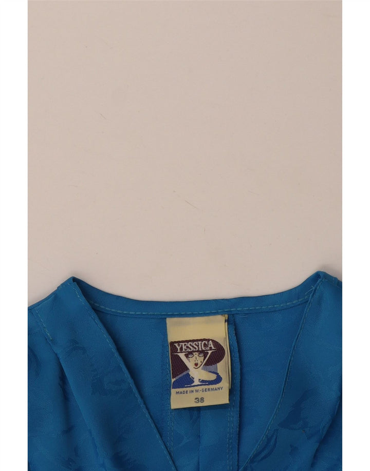 YESSICA Abito avvolgente da donna EU 38 Poliestere floreale blu medio