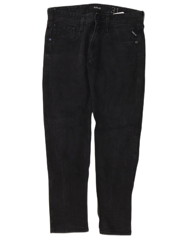Jeans slim da uomo Replay W31 L30 cotone nero