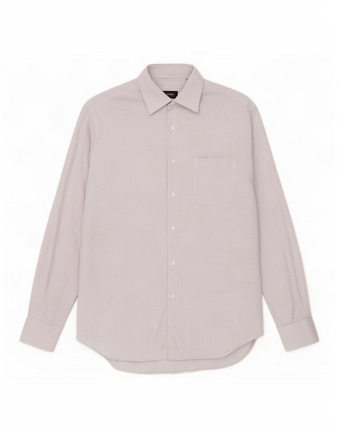 Camicia da uomo Hugo Boss taglia 41 15 cotone a quadri blu medio