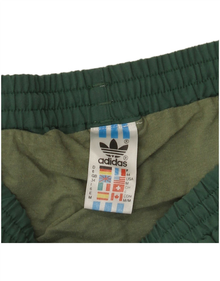 Pantaloncini sportivi Adidas da uomo grandi in poliestere verde