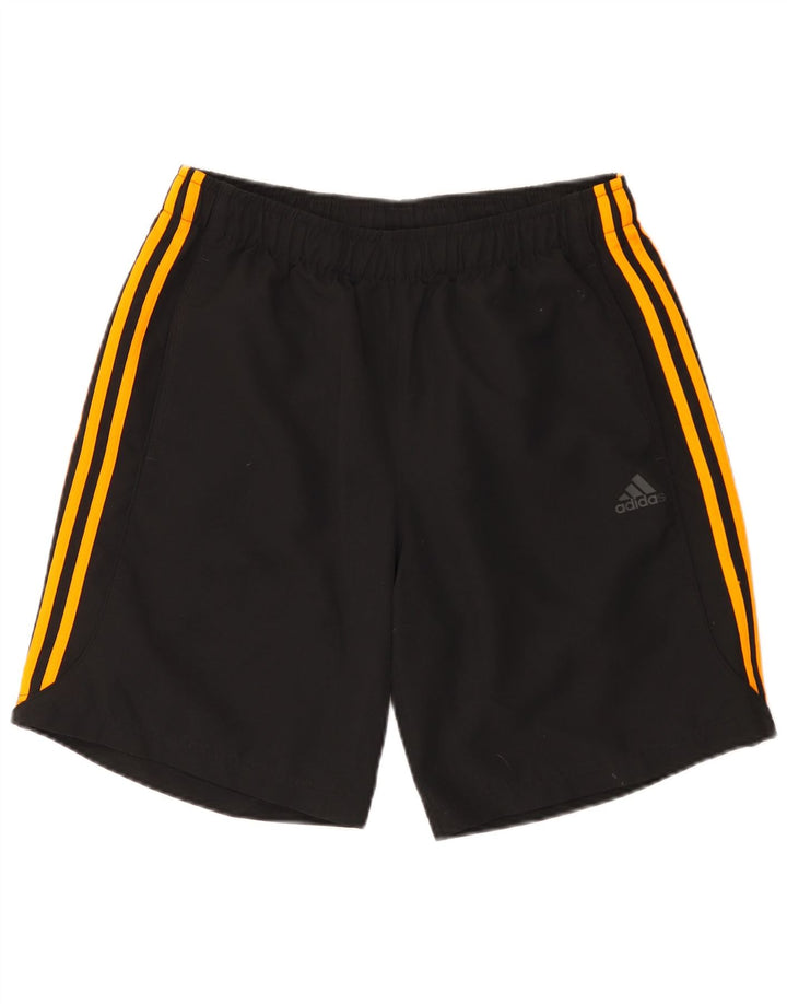 Pantaloncini sportivi Adidas Climalite da uomo grandi in poliestere nero