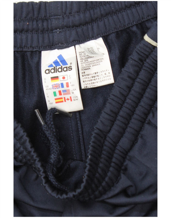Pantaloni da tuta da uomo ADIDAS UK 40/42 Poliestere blu navy medio