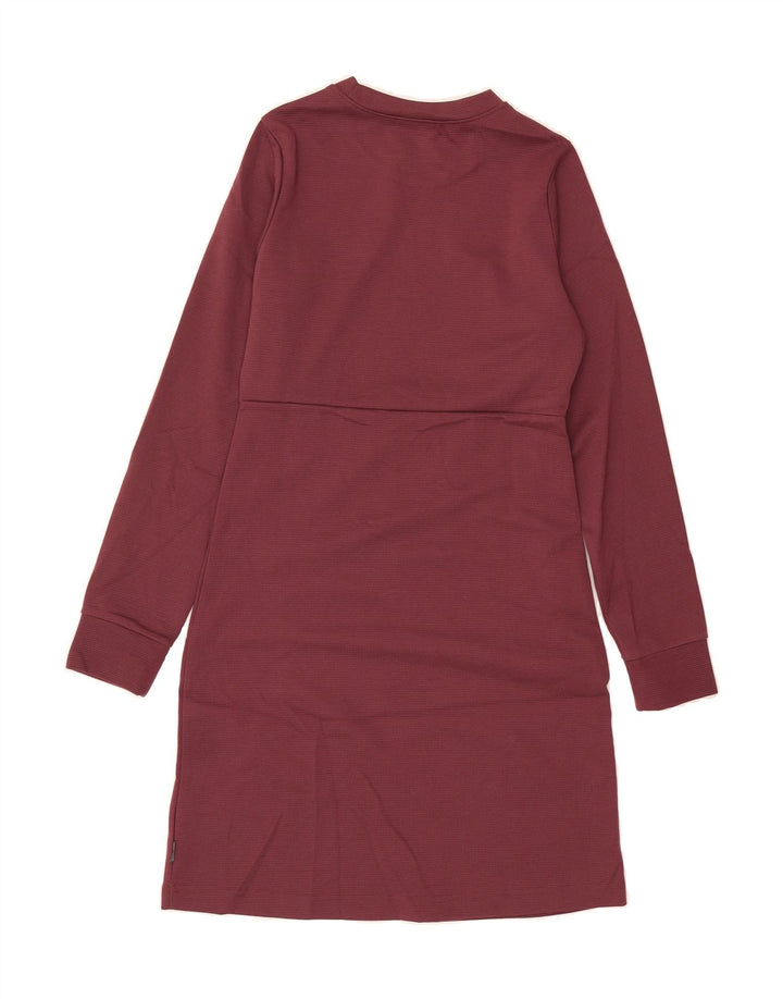 COLUMBIA Womens Oversized Basic Dress UK 6 XS Burgundy Polyester Vintage Columbia and Second-Hand Columbia from Messina Hembry 