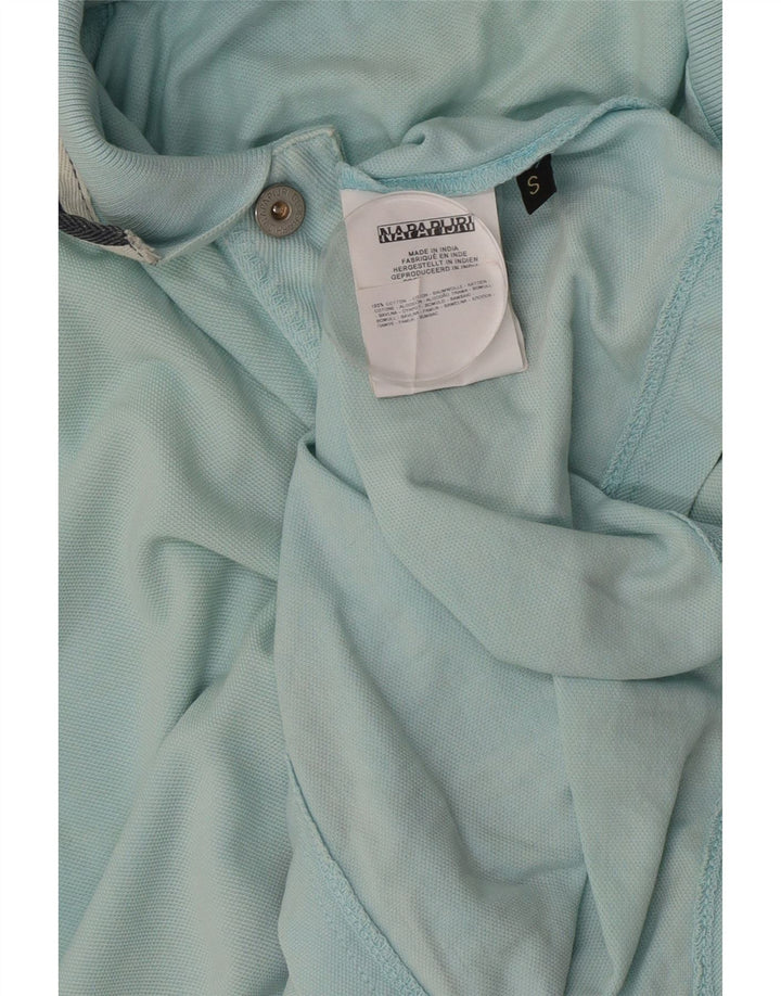 Polo da uomo Napapijri piccola in cotone blu