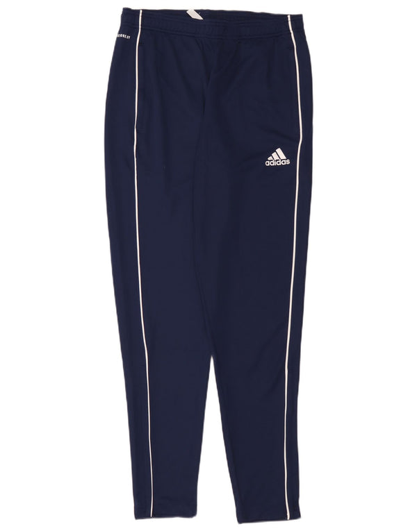 Pantaloni da tuta da uomo Adidas medi in poliestere blu navy