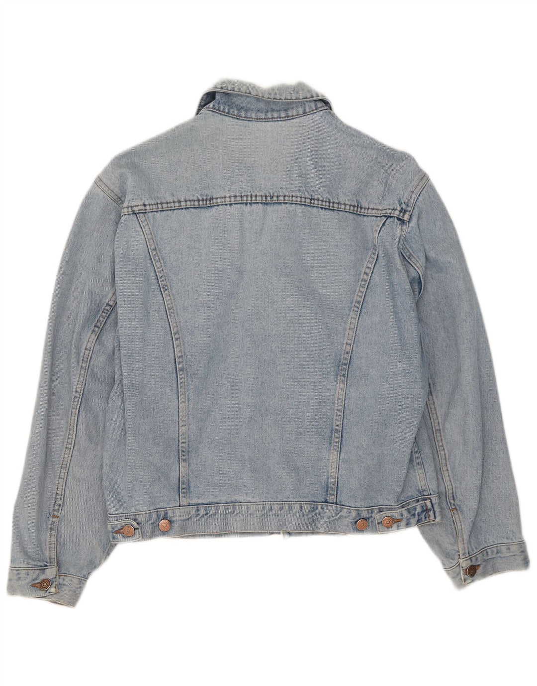 Giacca di jeans vintage da donna UK 16 grande blu