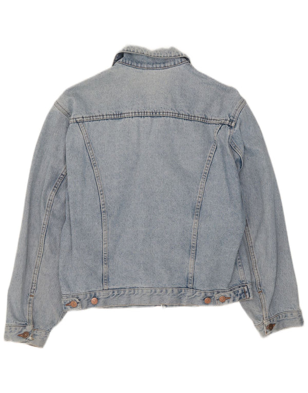 Giacca di jeans vintage da donna UK 16 grande blu