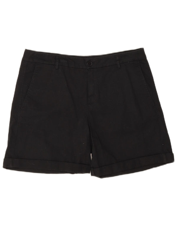 Pantaloncini chino da donna Benetton UK 12 medi W32 neri
