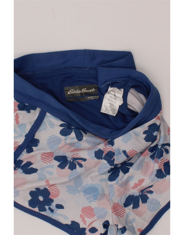 Pantaloncini da bagno per ragazze Eddie Bauer 10-11 anni Poliestere floreale blu medio
