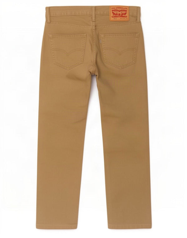 Levi's Uomo 511 Pantaloni Casual Slim W29 L27 Cotone Kaki
