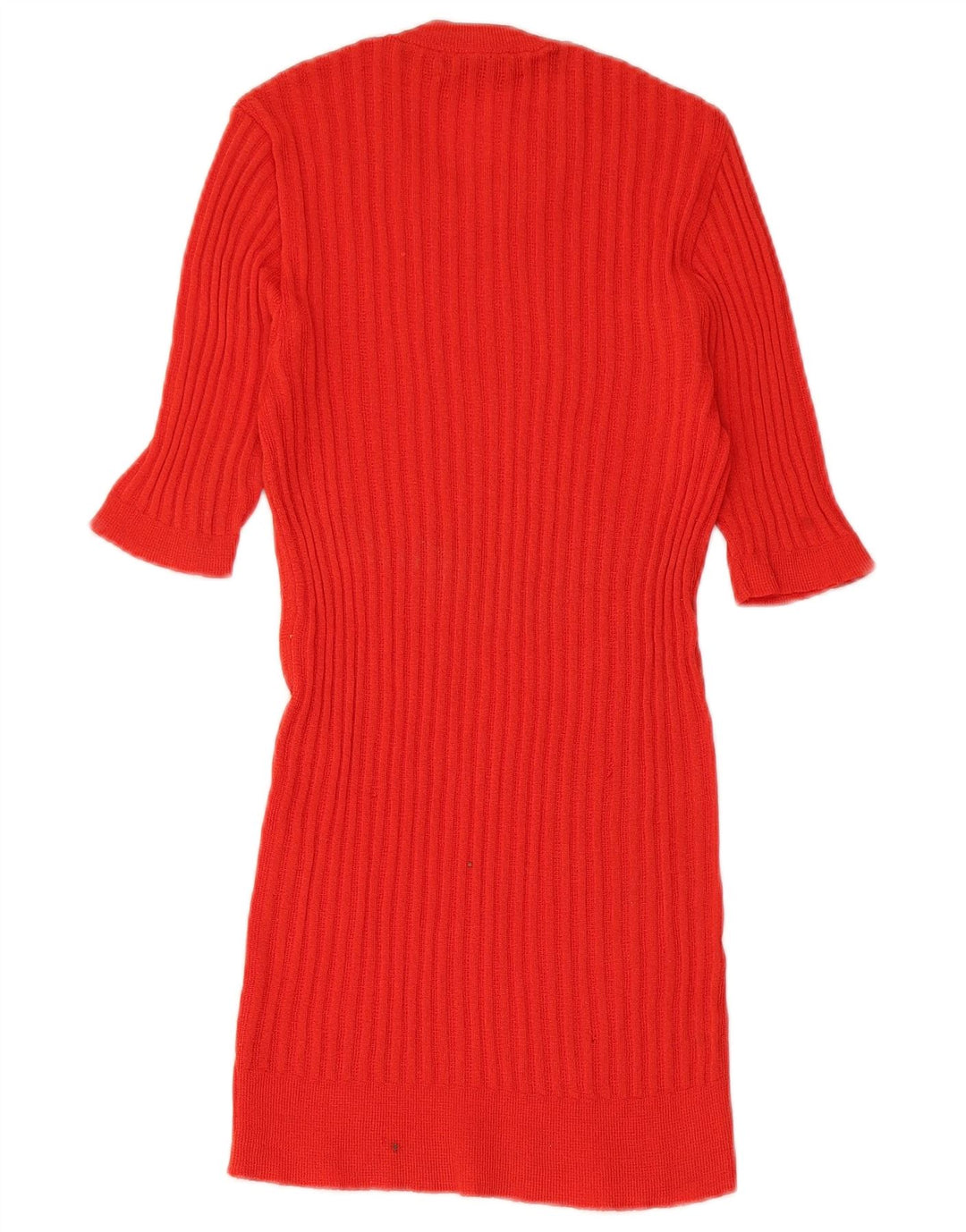 Top in camicetta lavorata a maglia da donna VINTAGE UK 8 piccolo rosso