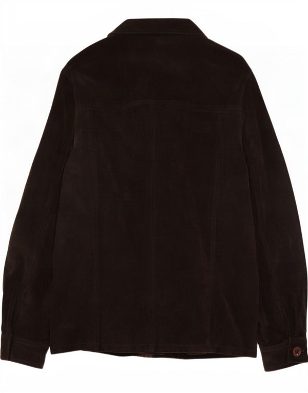 Giacca in pelle scamosciata da uomo Braschi UK 40 grande marrone