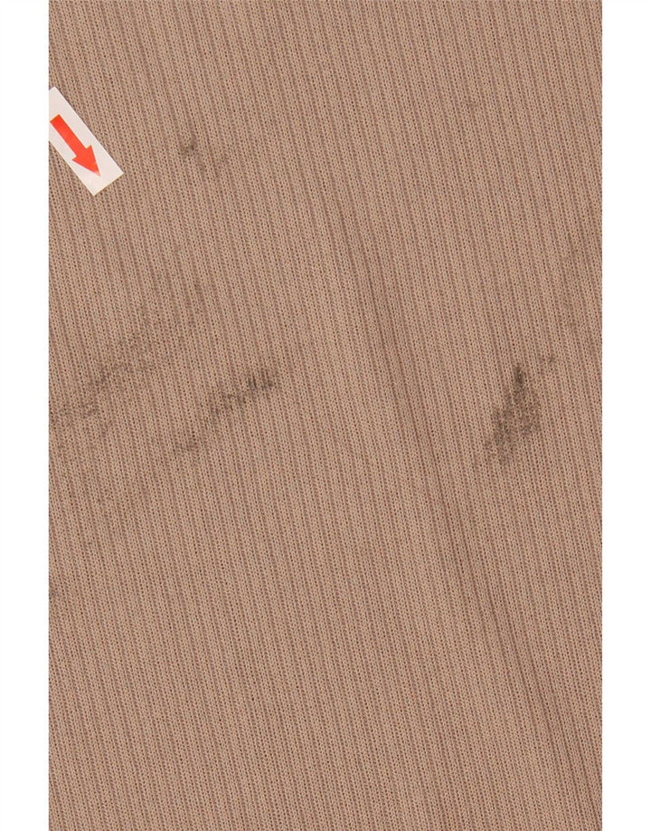 Top manica lunga da donna Marks & Spencer UK 14 Poliestere beige medio