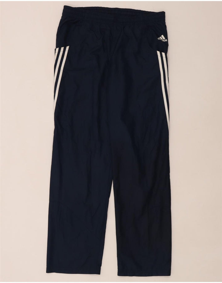 Pantaloni da tuta da uomo Adidas UK 40/42 Poliestere blu navy medio