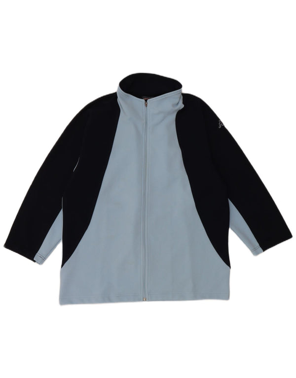 Giacca da tuta da donna con maniche a 3/4 Kappa UK 18 XL Blu Colourblock