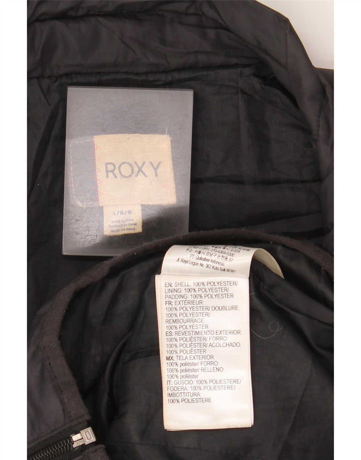 Giacca imbottita da donna Roxy UK 14 grande poliestere nero