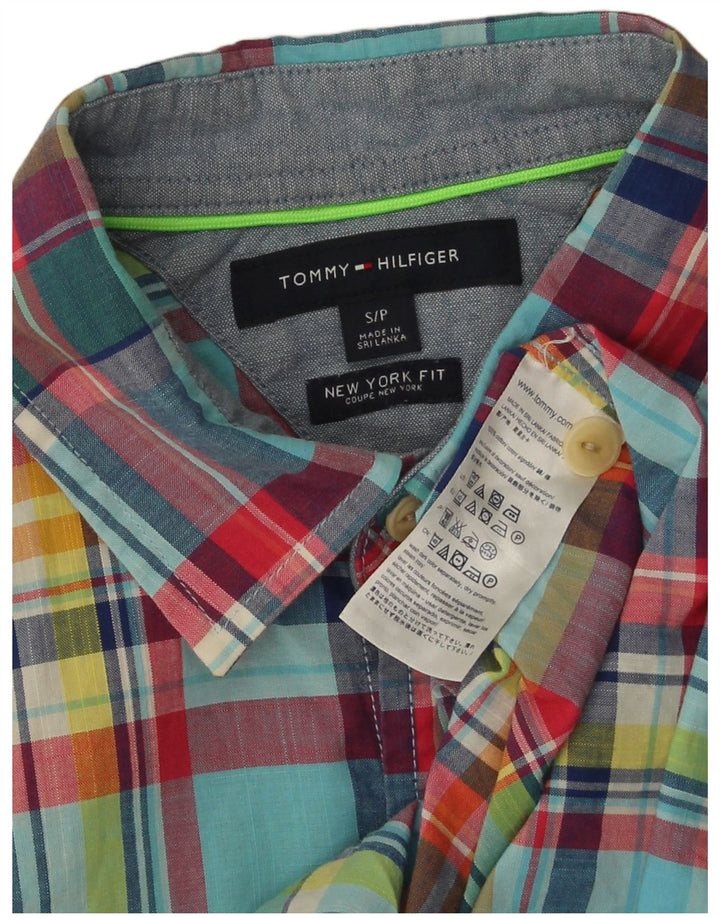 Camicia da uomo Tommy Hilfiger New York Fit piccolo plaid multicolore