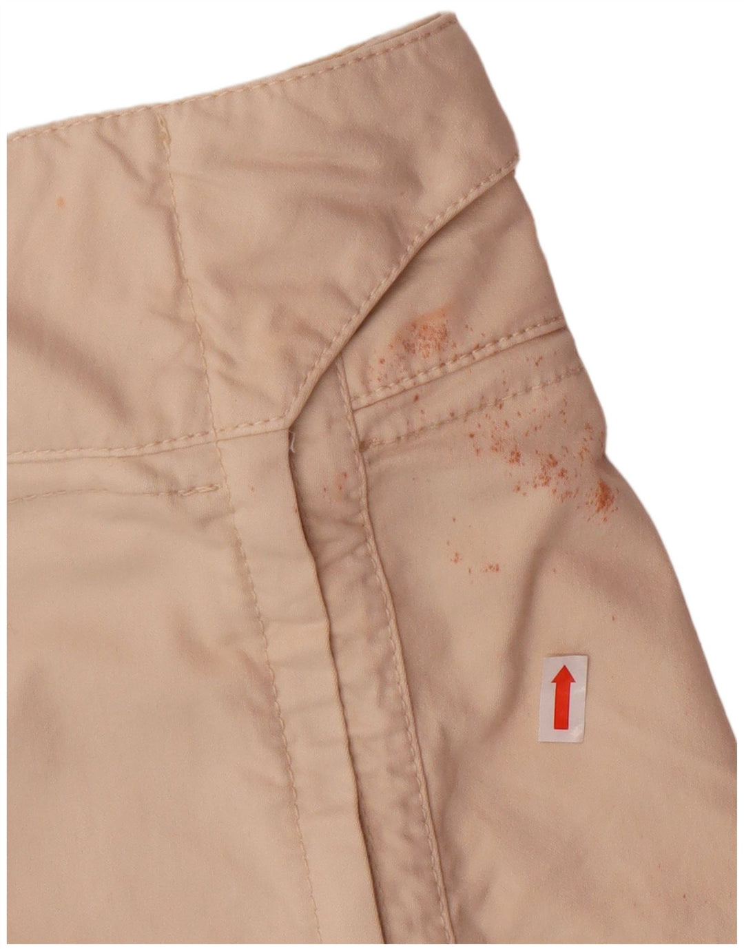 CALVIN KLEIN Womens Wrap Mini Skirt W29 Medium Beige Cotton