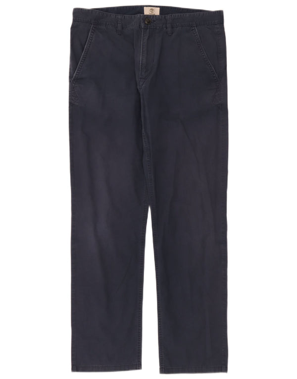 Pantaloni chino dritti da uomo Timberland W34 L31 Blu Navy