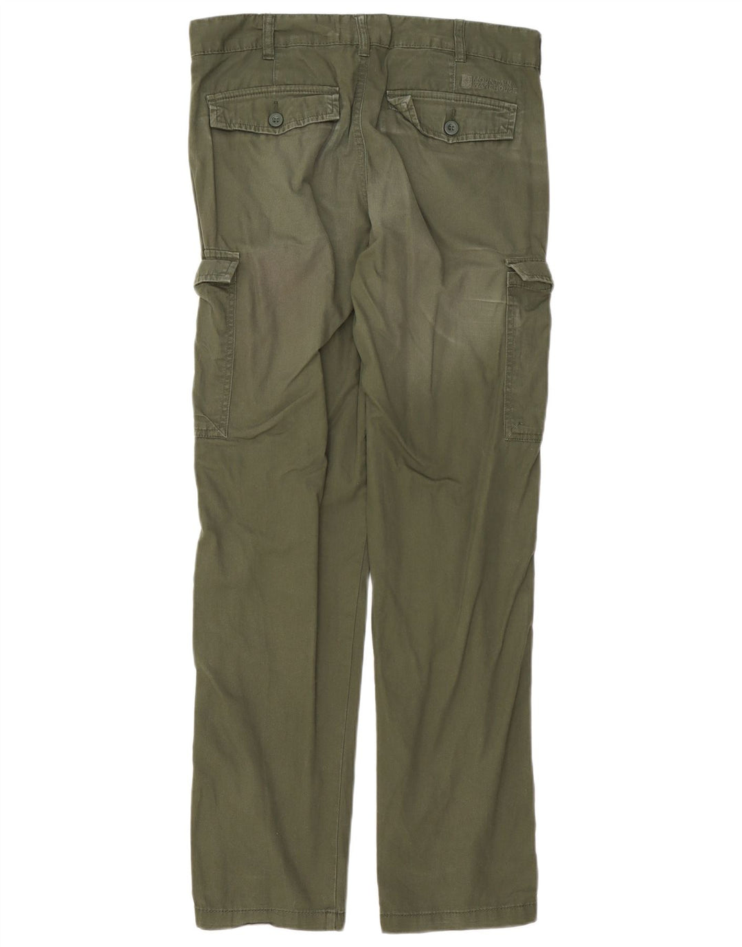 MOUNTAIN WAREHOUSE Pantaloni cargo dritti da donna W30 L32 cotone verde