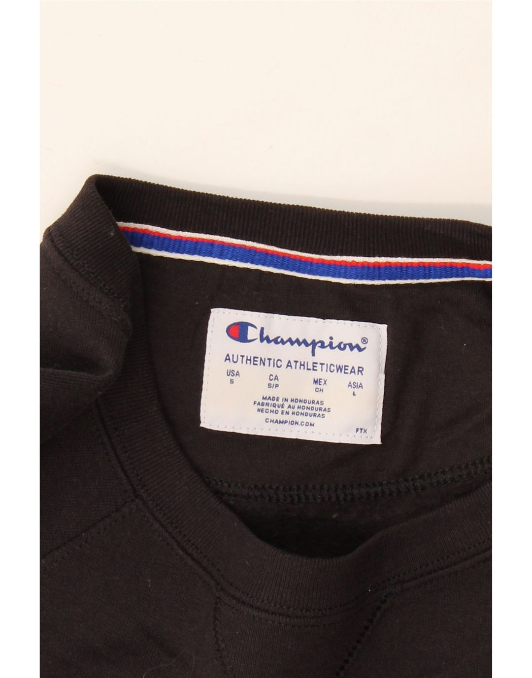CHAMPION Felpa con grafica da uomo Maglione piccolo poliestere nero