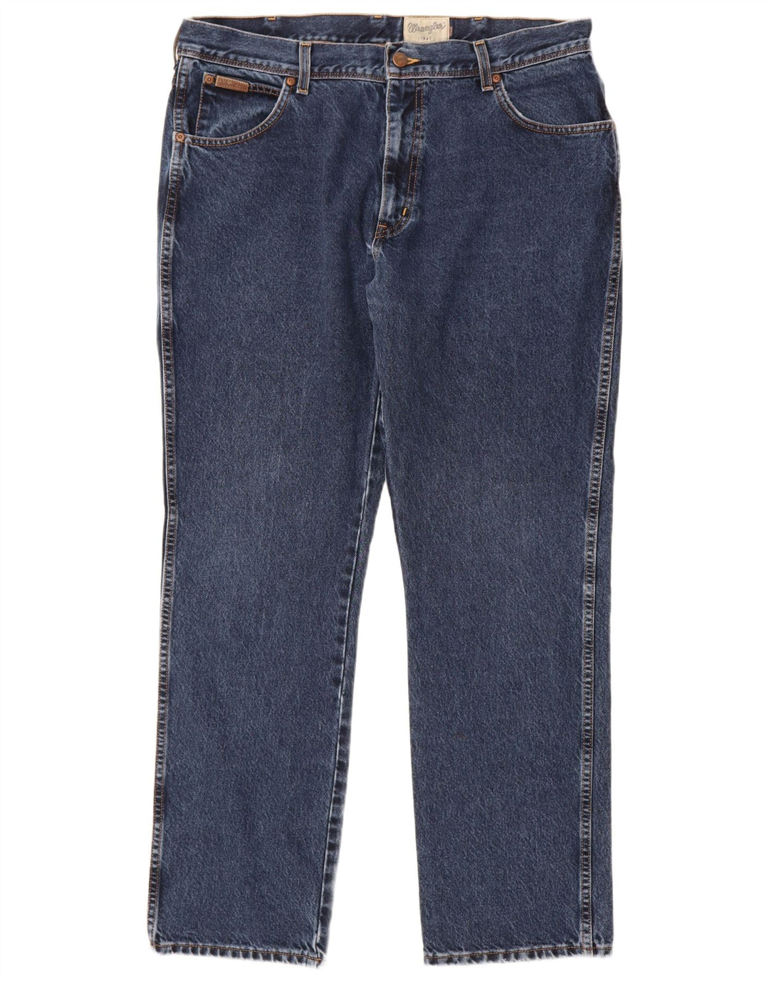 Jeans dritti da uomo Texas WRANGLER W38 L32 cotone blu