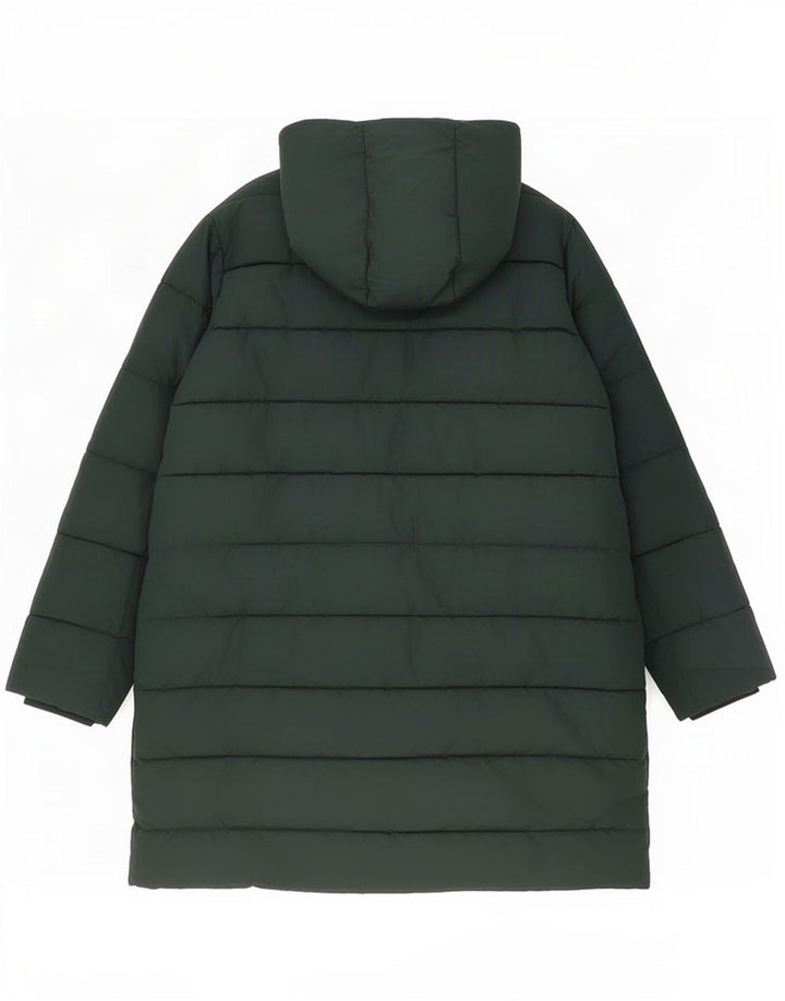 Cappotto imbottito con cappuccio da donna Hobbs UK 14 grande poliestere verde